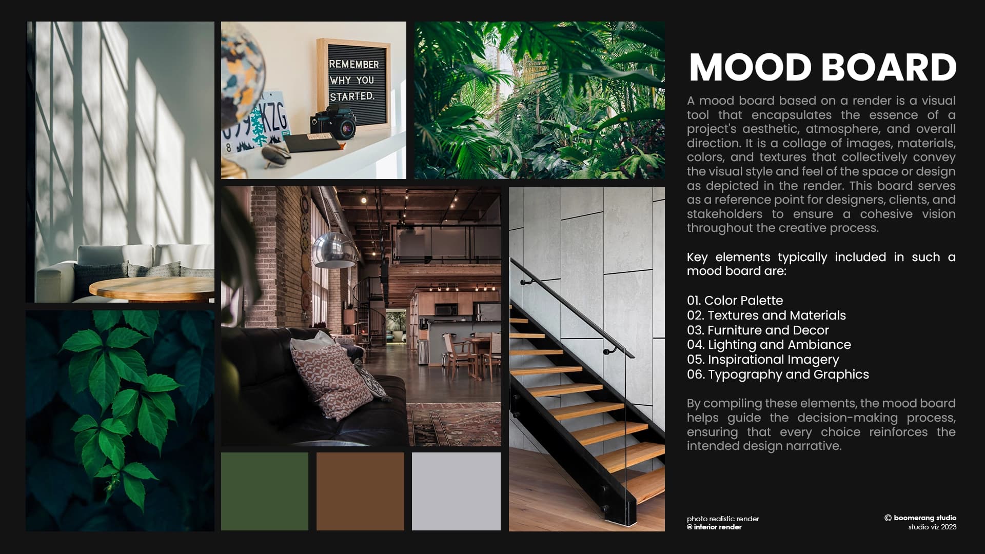 Visual direction and moodboards
