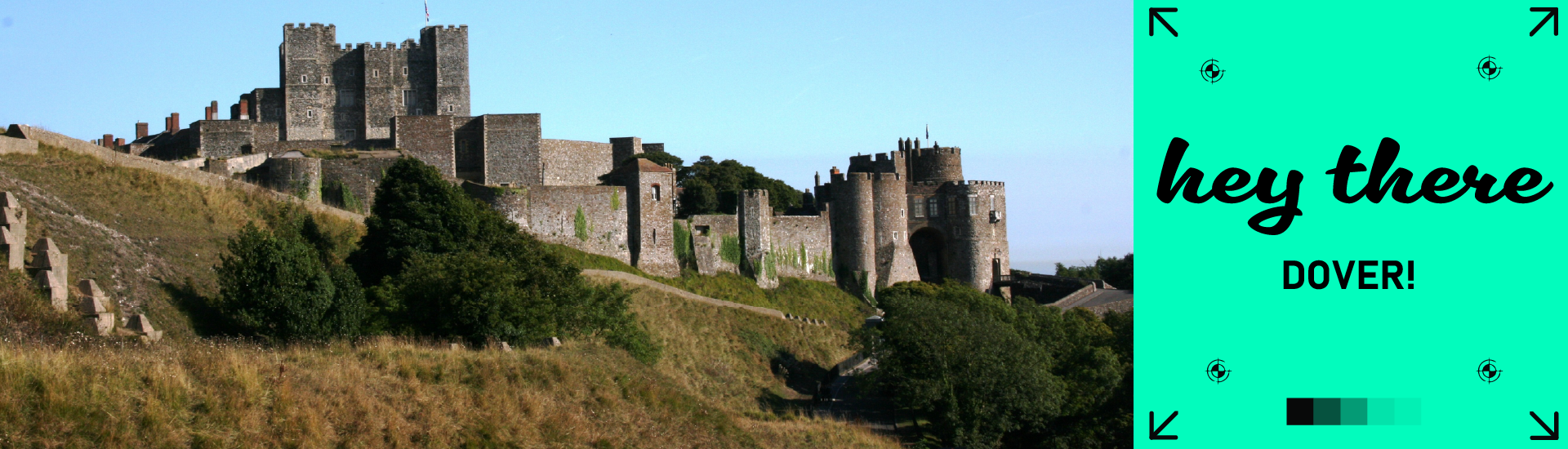 Dover Landscape Locational SEO with "hey there" slogan