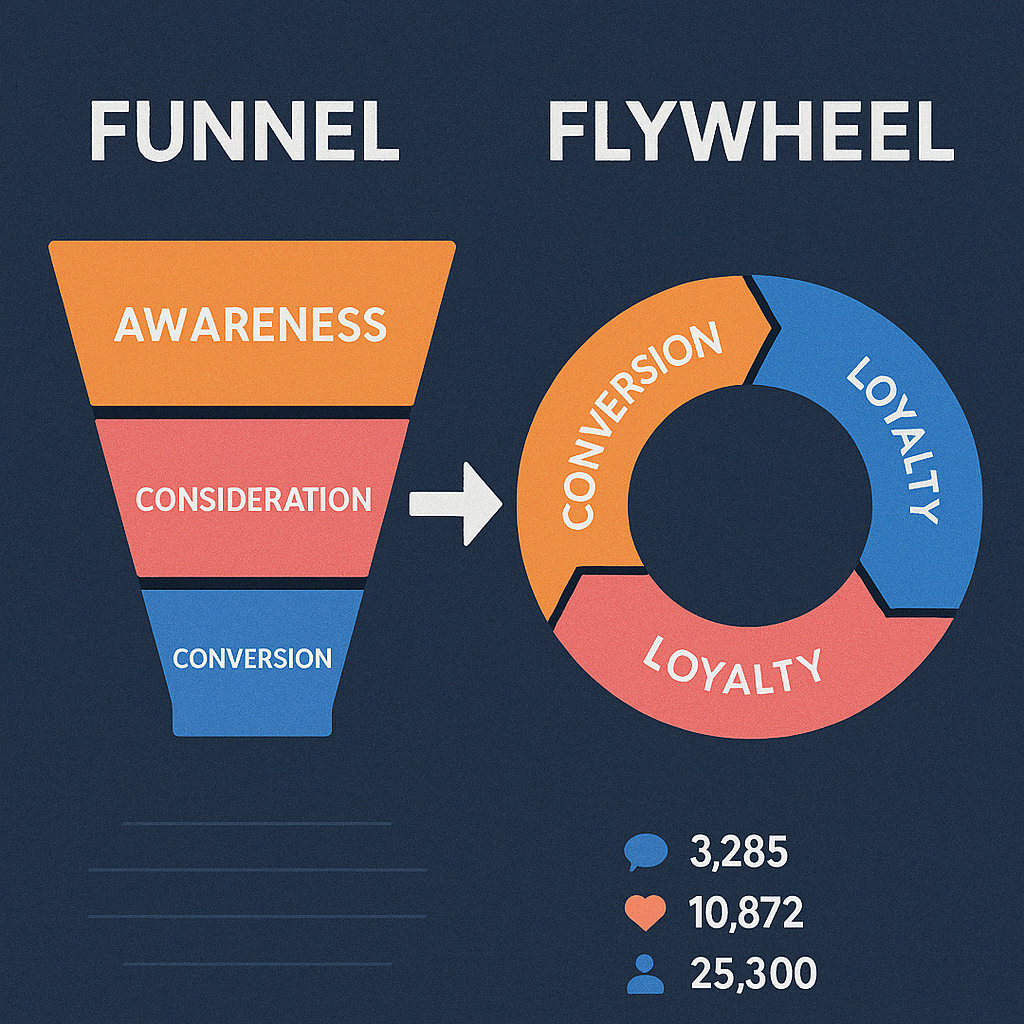 From Funnels to Flywheels: Rethinking the Customer Journey in Modern Marketing