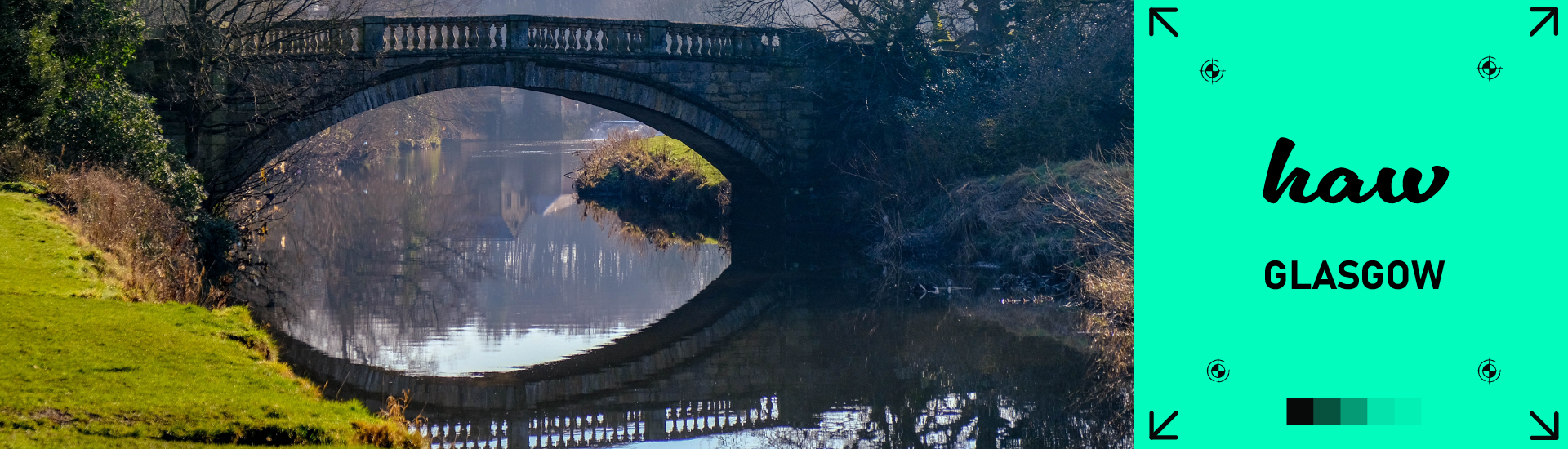 Glasgow Landscape Locational SEO with "haw" slogan